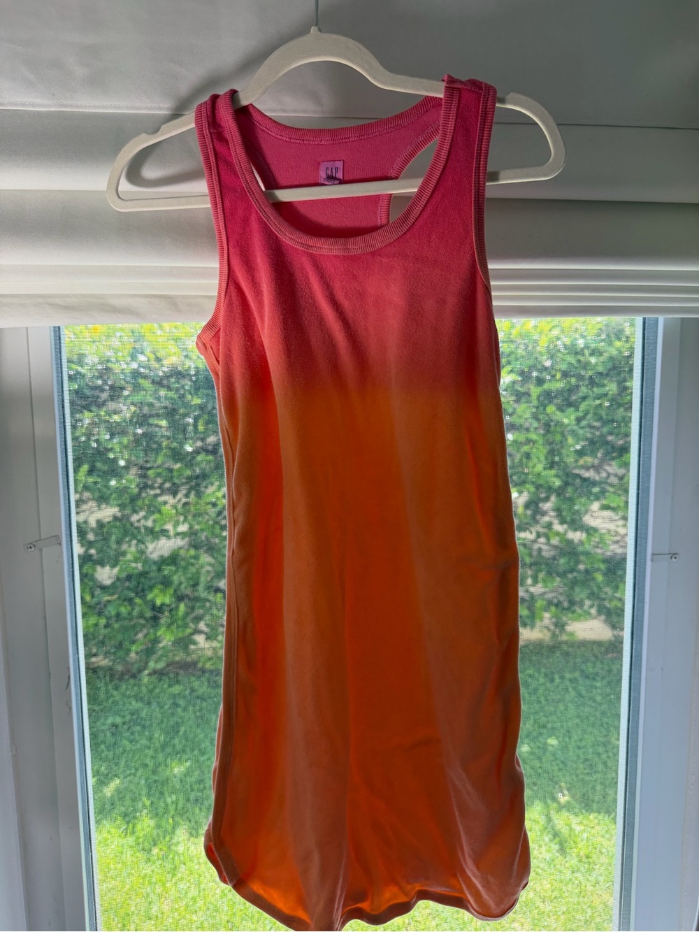 GAP Girls Pink to Orange Ombre Swim Coverup